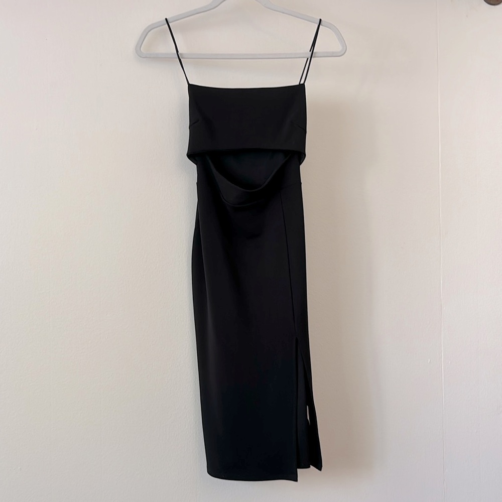 Cut Out Black Cocktail Dress